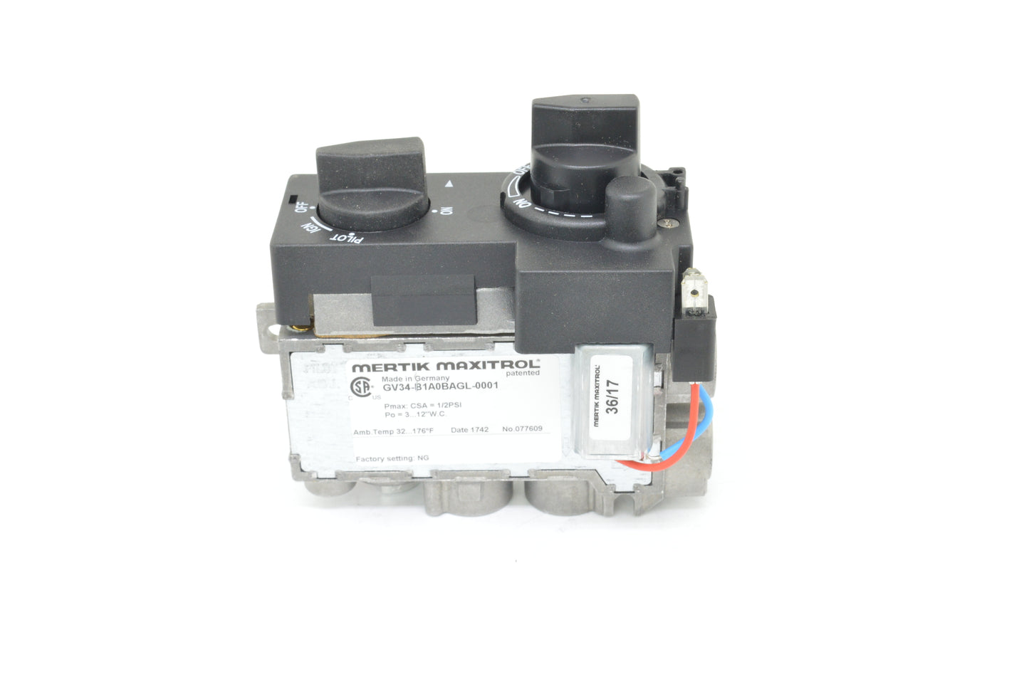 Maxitrol GV34 Series Valve (Rear Inlet / Outlet)