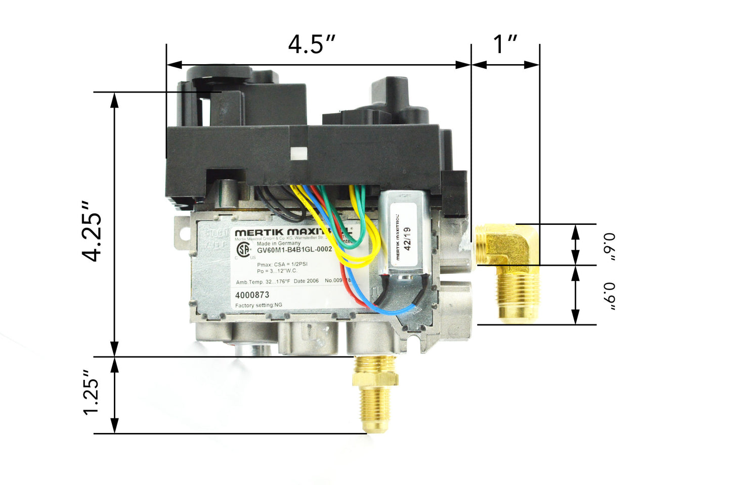 1500N GV60 Valve Assembly- NG 4003106S