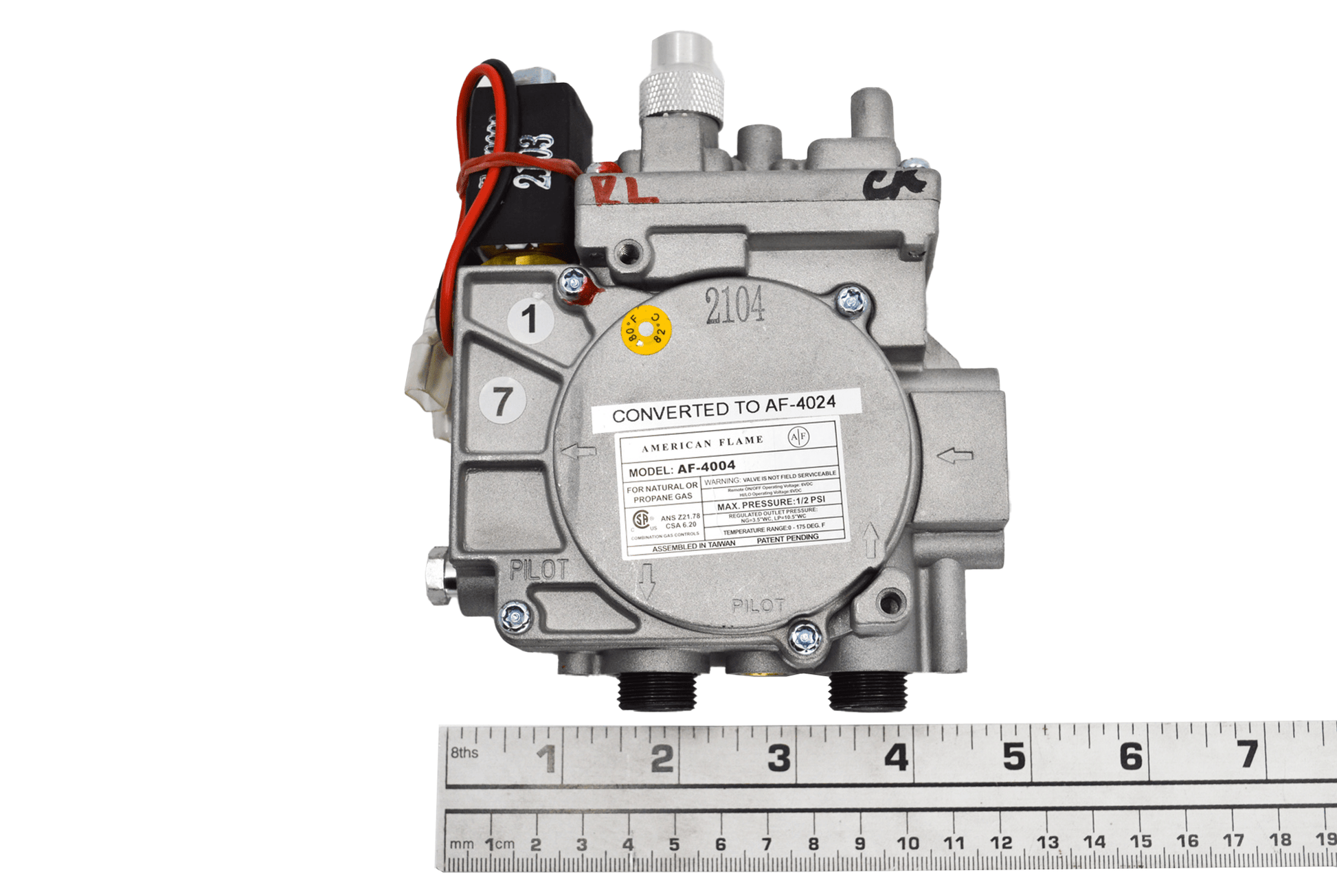 American Flame Gas Control Valve AF - 4024 - Fire - Parts.ca