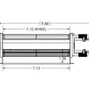 10" Blower Left Motor - Fire - Parts.ca