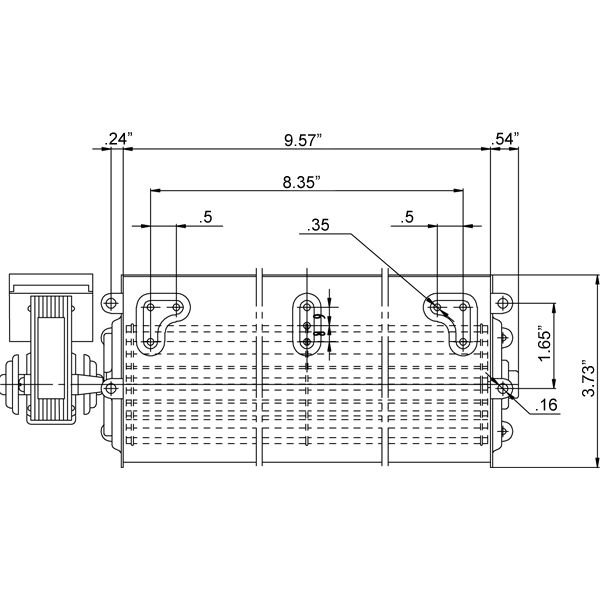 12.5" Blower Left Motor