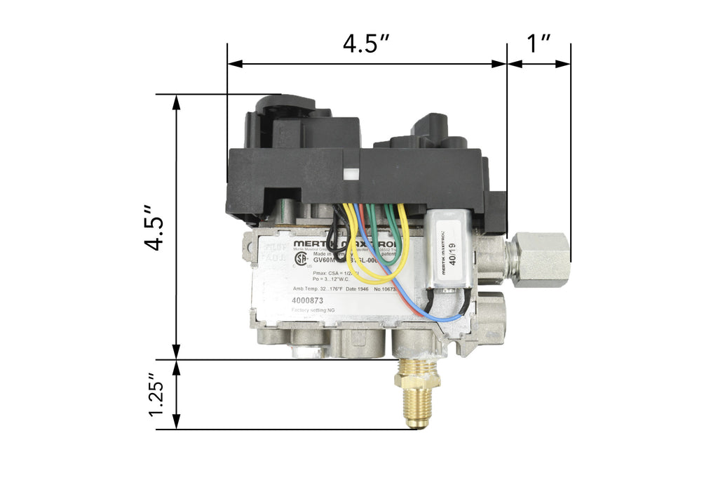 534/650 GV60 Valve Assembly - NG 4003095S